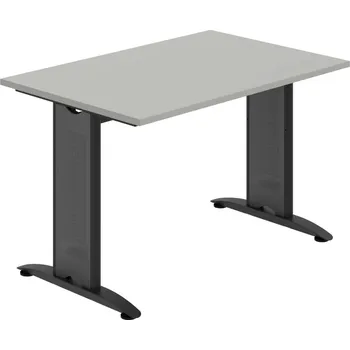 Jednací stůl FJ 1200 – Stůl jednací rovný 120 cm - Šedá , Černý kov