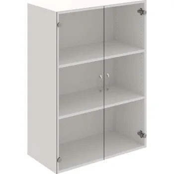 Policová skříň D 3 80 04 – Skříň policová dvéřová 111 × 80 cm - Čiré , Bílá , USN – Hobis