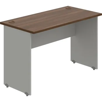 Psací stůl GE 1200 – Stůl pracovní rovný 120 cm, hl. 60 cm - Ořech , Šedá
