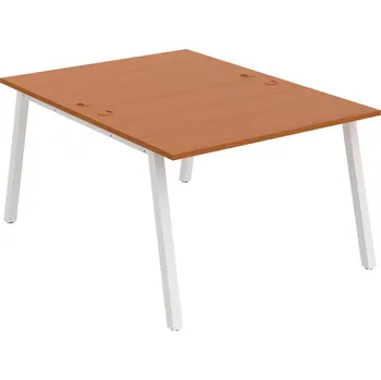 Psací stůl USD A 1200 – Stůl pracovní 120 × 160 cm - Třešeň , Bílý kov