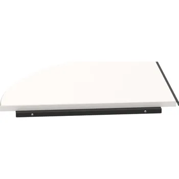 Psací stůl CP 900 L – Stůl spojovací levý - Bílá , Černý kov