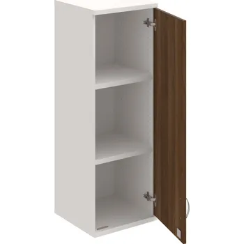 Policová skříň SZ 3 40 01 P H – Skříň policová dvéřová 115,2 × 40 cm - Ořech , Bílá , USN – Hobis