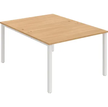 Psací stůl USD 1200 – Stůl pracovní 120 × 160 cm - Dub , Bílý kov