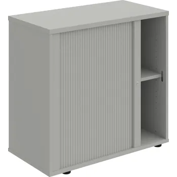 SPRZ 80 40 L – Skříňka ke stolu, roletová, levá, š. 80 cm - Šedá , Šedá , Šedá