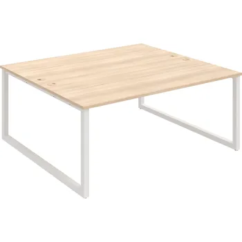 Psací stůl USD O 1800 – Stůl pracovní 180 × 160 cm - Akát , Bílý kov