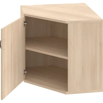 Policová skříň SRV 2 01 L – Skříň vnitřní roh levá 76,8 cm - Akát , Akát , UCO – černá