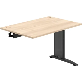 Psací stůl FS 1200 R – Stůl pracovní řetězící rovný 120 cm - Akát , Černý kov