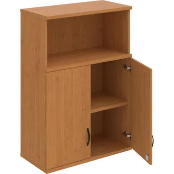 Policová skříň SZ 3 80 02 H – Skříň policová dvéřová 115,2 × 80 cm - Olše , Olše , UCO – černá