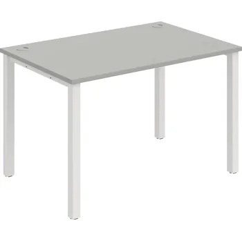 Psací stůl US 1200 – Stůl pracovní rovný 120 cm - Šedá , Bílý kov