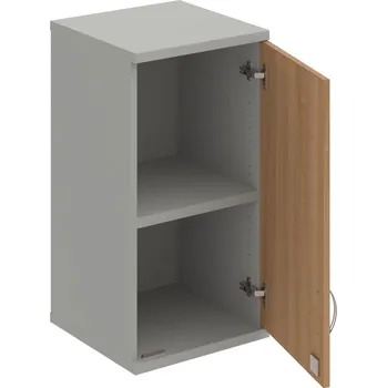 Policová skříň SZ 2 40 01 P H – Skříň policová dvéřová 76,8 × 40 cm - Višeň , Šedá , USN – Hobis