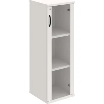 Policová skříň SZ 3 40 02 P – Skříň policová dvéřová 115,2 × 40 cm - Bílá , Bílá , UCO – černá