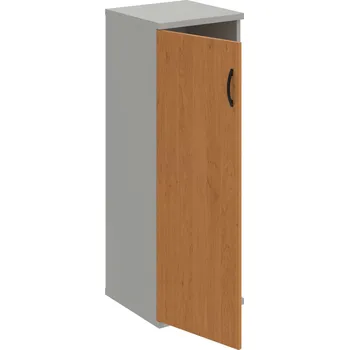 Policová skříň S 3 40 01 L – Skříň policová dvéřová 115,2 × 40 cm - Olše , Šedá , UCO – černá