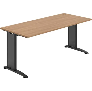 Psací stůl FS 1800 – Stůl pracovní rovný 180 cm - Višeň , Černý kov