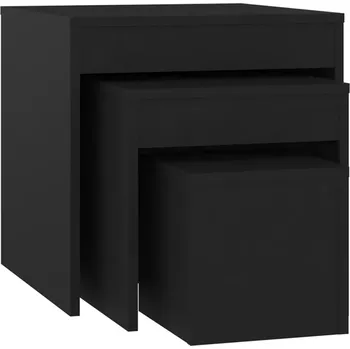 Konferenční stolek Stolek ZakitoHome obdélníkový 45 x 45 x 45 cm černý