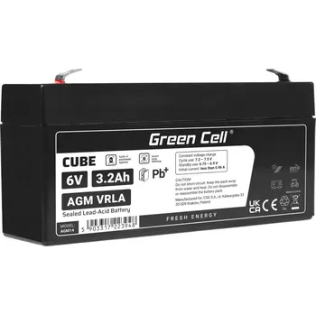 Trakční baterie Green Cell AGM Baterie 6V 3.3Ah
