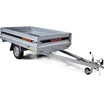 Příslušenství pro přívěs Přívěsný vozík 240x150 cm, odnímatelné bočnice, rovné plato, RESPO T150, 750 kg