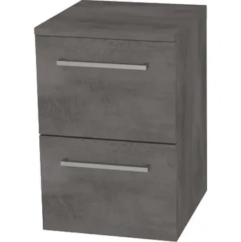 Koupelnový nábytek Mereo Bino koupelnová skříňka spodní 50 cm, Multidecor, Beton tmavě šedý CN694BET2