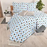 Povlečení dětské hvězdičky modré EMI: Standardní set jednolůžko obsahuje 1x 200x140 + 1x 90x70