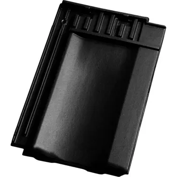 Střešní krytina Taška TONDACH Contiton / Stodo 12 posuvná větrací připojení hřebene – glazura amadeus černá