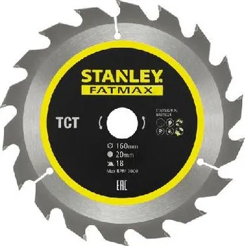 Pilový kotouč Stanley Příslušenství - Pilový kotouč na dřevo 160x20 mm, 18 zubů STA15320-XJ