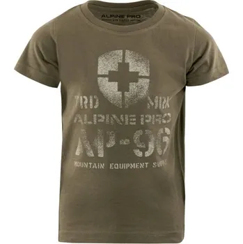 Dětské triko ALPINE PRO DEXO 116/122 Khaki