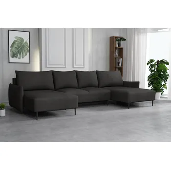 Sedací souprava FALCO Sedací souprava Santino U Velo tmavě šedá