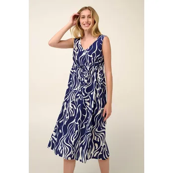Dámské šaty Vamp Letní dlouhé šaty s výstřihem do V 22402
