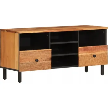Televizní stolek TV stolek Akácie 100x33x46 cm, přírodní dřevo