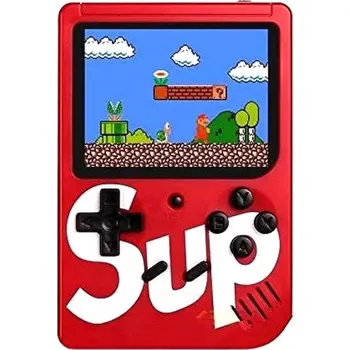 Herní konzole Zaparkorun Digitální hrací konzole SUP GameBox - 400 her v 1 - červená