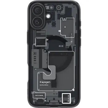 Telefonní příslušenství Pouzdro Spigen (ACS08208) Ultra Hybrid MagSafe, Zero One pro iPhone 16 šedé