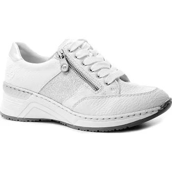 Dámské polobotky RIEKER N4322-80 bílé, dámské polobotky vel.39