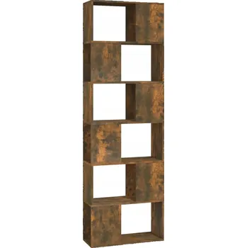 Knihovna Dubový regál 60x24x186 cm - kouřový dub