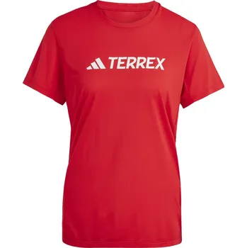 Dámské tričko Dámské Tričko s krátkým rukávem ADIDAS W MT LOG TECH T JI9230 – Červená S