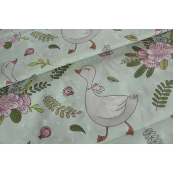 Husy na mint - bavlněné plátno, šíře 160cm