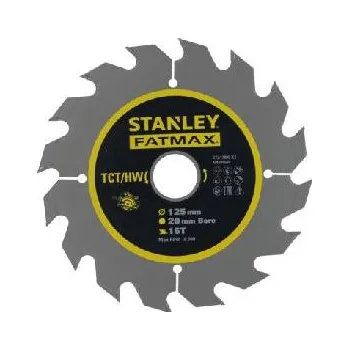 Pilový kotouč Stanley Příslušenství - Pilový kotouč na dřevo 125x20 mm, 16 zubů STA17000-XJ