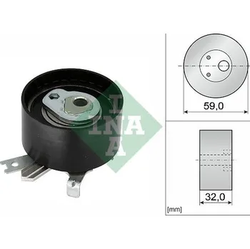 Napínací kladka, ozubený řemen INA 531 0906 10