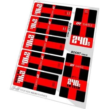 Náboj kola Samolepky SLIK Graphics - náboje - DT SWISS 240S - Full Colour