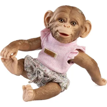 Panenka Guca Muñecas Reborn realistická opička s celovinylovým tělem 32 cm