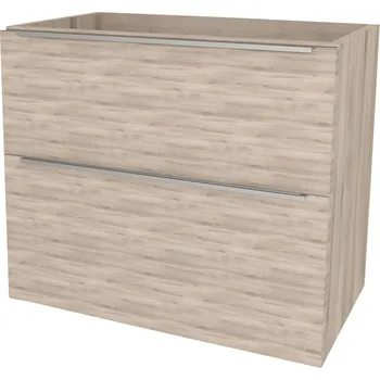 Koupelnový nábytek Mereo Mailo, koupelnová skříňka 81 cm, chrom madlo, Multidecor, Dub Kronberg světlý CN591SDKRS