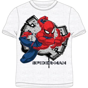 Spider Man - licence Chlapecké tričko - Spider-Man 52021539, šedý melír Barva: Šedá, Velikost: 104