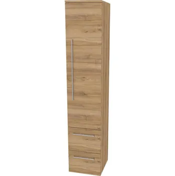 Koupelnový nábytek Mereo Bino, koupelnová skříňka vysoká 163 cm, pravá, Multidecor, Ořech Pacifik přírodní CN698OPP2