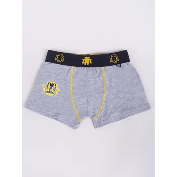 Chlapecké oblečení chlapecké boxerky YO BMB0017C šedé warriors velikost oblečení - děti: 98/104