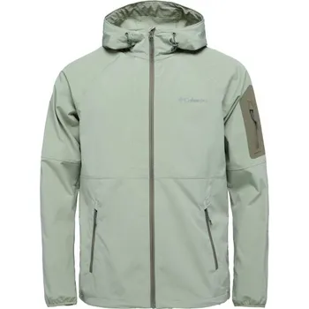 Pánská bunda Pánská softshelová bunda Columbia TALL HEIGHTS II HOODED SOFTSHELL XXL Světle zelená, Zelená, Stříbrná