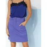 Rovná keprová sukně fialová 36