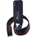 Oracle Red Bull Racing Silicone Vertical Logo MagSafe zadní kryt + Crossbody popruh iPhone 16 modrý