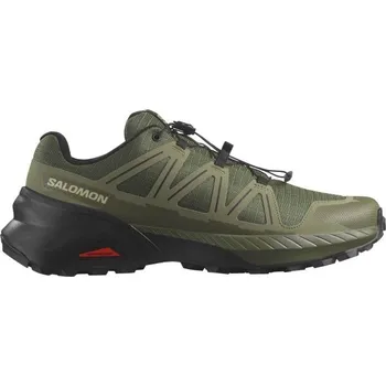 Pánská běžecká obuv Pánská obuv na trailový běh Salomon SPEEDCROSS PEAK 11.5 Khaki, Černá