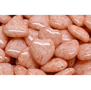 Korálek Srdce s dírkou nahoře č.4713 (15x16mm)