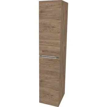 Koupelnový nábytek Mereo Mailo, koupelnová skříňka vysoká 170 cm, chrom madlo, Multidecor, Dark Rockford Hic CN594LPDRH1