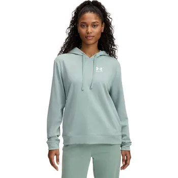 Dámská mikina Dámská Mikina UNDER ARMOUR UA RIVAL TERRY HOODIE 6005511-348 – Olivová L