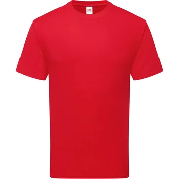 pracovní tričko Fruit of the Loom Tričko Pure Cotton T, těžká bio bavlna, krátký rukáv, unisex COT16136200413-red 3XL Červená